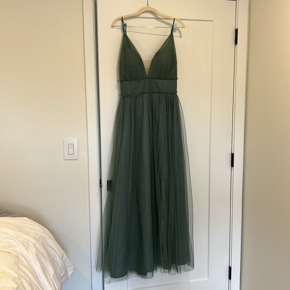Revelry Alma Tulle Dress in Rosemary size 12 - Picture 9 of 9